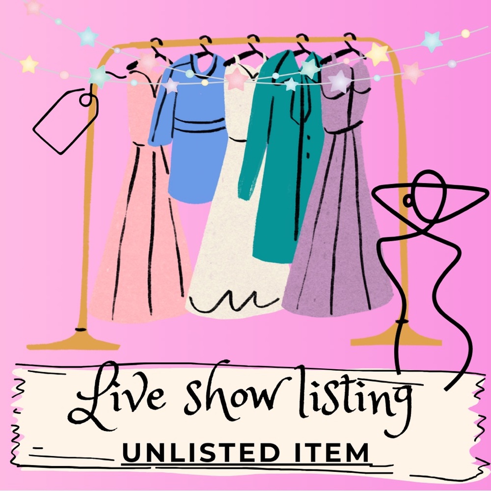 🛍️Live show auction UNLISTED item - (for live shows use only)